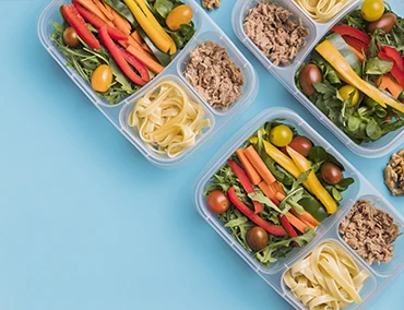 Refeição completa com acompanhamento — Krystal Eventos